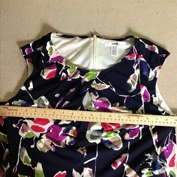 Wisp Women Dress graphic print sleeveless Sz. 14 lot of 2 EUC Summer lightweight - Picture 7 of 15